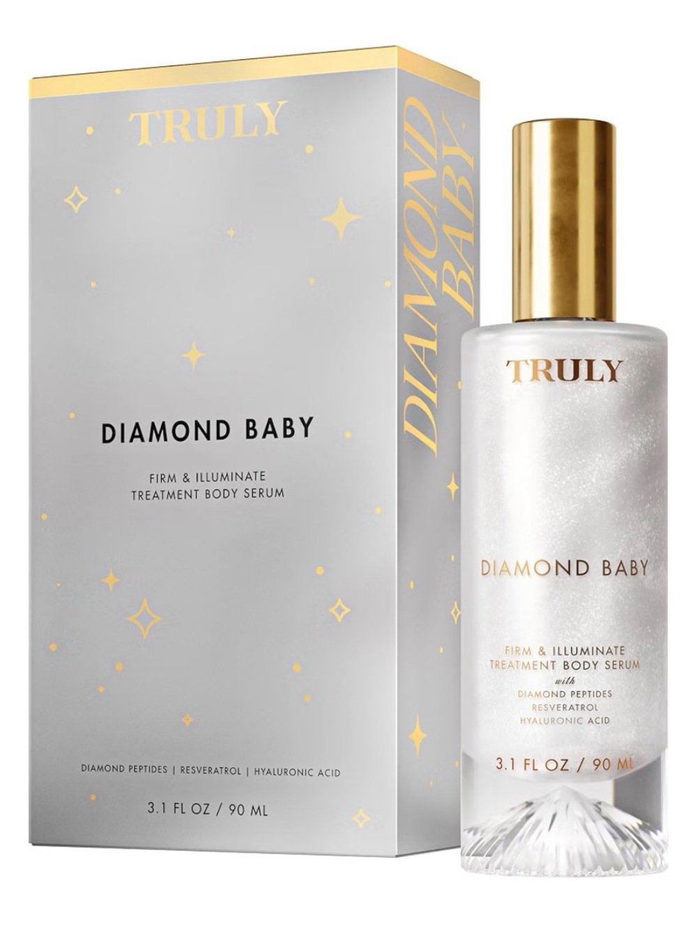 Truly Diamond Baby Body Serum 3.1 oz Diamond Peptides Firming NIB